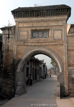 清代滿族風情一條街圖片