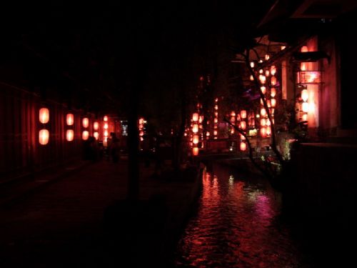 麗江夜景圖片