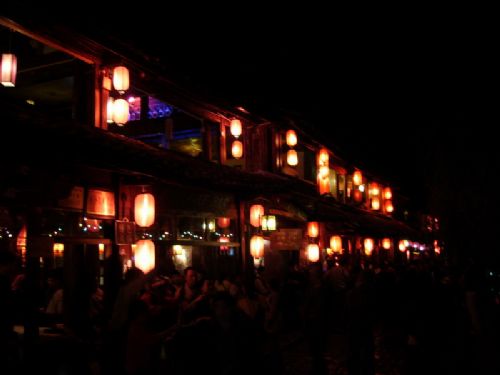 麗江夜景圖片