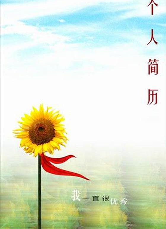 優秀個人簡歷封面