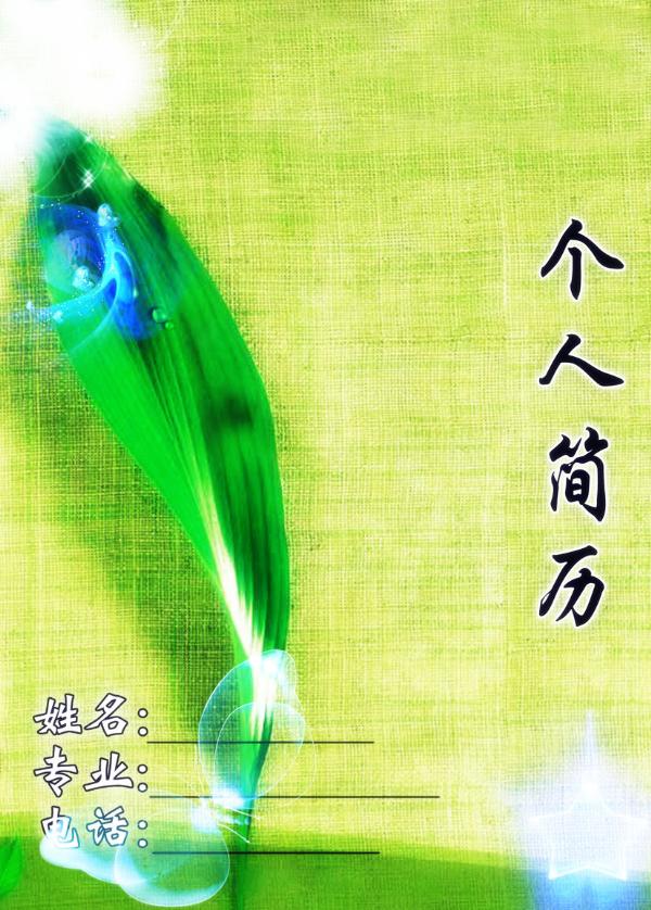 試驗員個人簡歷封面