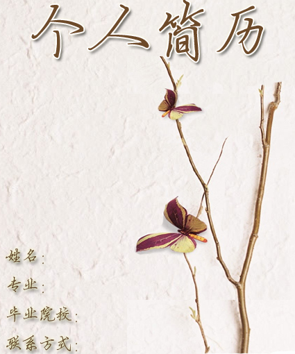 客服經理求職簡歷封面