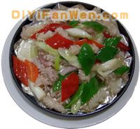 魷魚的做法：鐵板魷魚