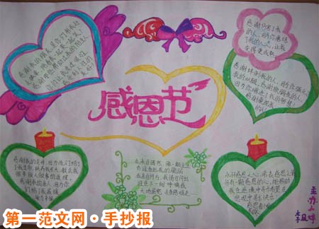 感恩節手抄報：美國人民獨創