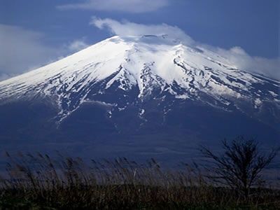 富士山雪景圖片