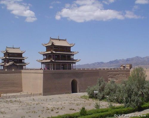 嘉峪關城樓圖片
