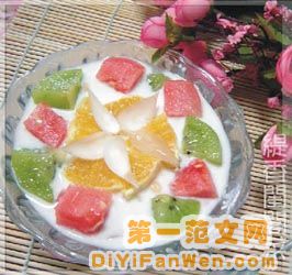 椰奶什果西瓜盅