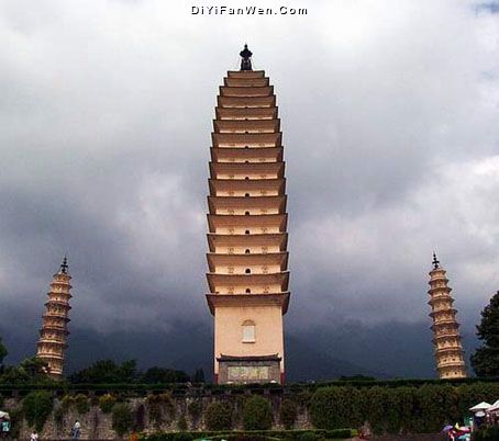 崇聖寺三塔圖片