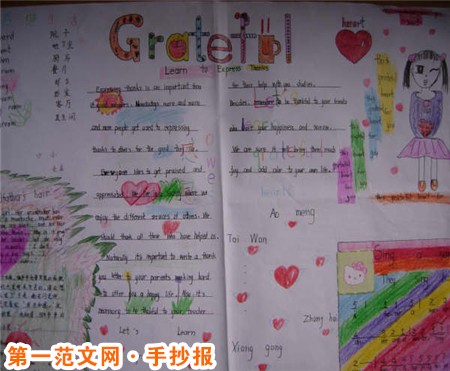 感恩節手抄報：傳統火雞