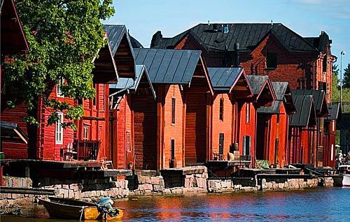芬蘭古城波爾沃圖片