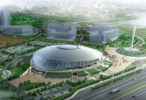 北京工業大學體育館圖片