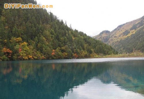 四川九寨溝天鵝湖圖片