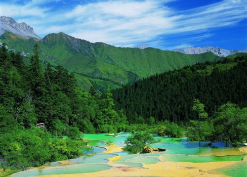 九寨溝秀麗風光圖片