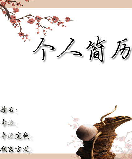 公關總監簡歷封面模板