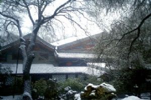 北京恭王府雪景圖片