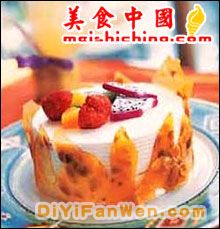 水果奶油蛋糕
