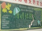 清明節黑板報：清明節花色黑板報