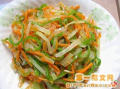 三色冬瓜絲[多圖]