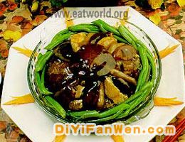 北菇扒雙蔬(圖)