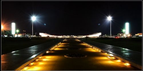 大連星海廣場夜景圖片