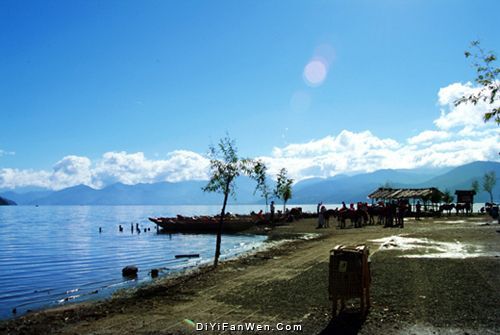 迷人的瀘沽湖美景圖片
