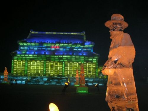 冰燈雪雕圖片